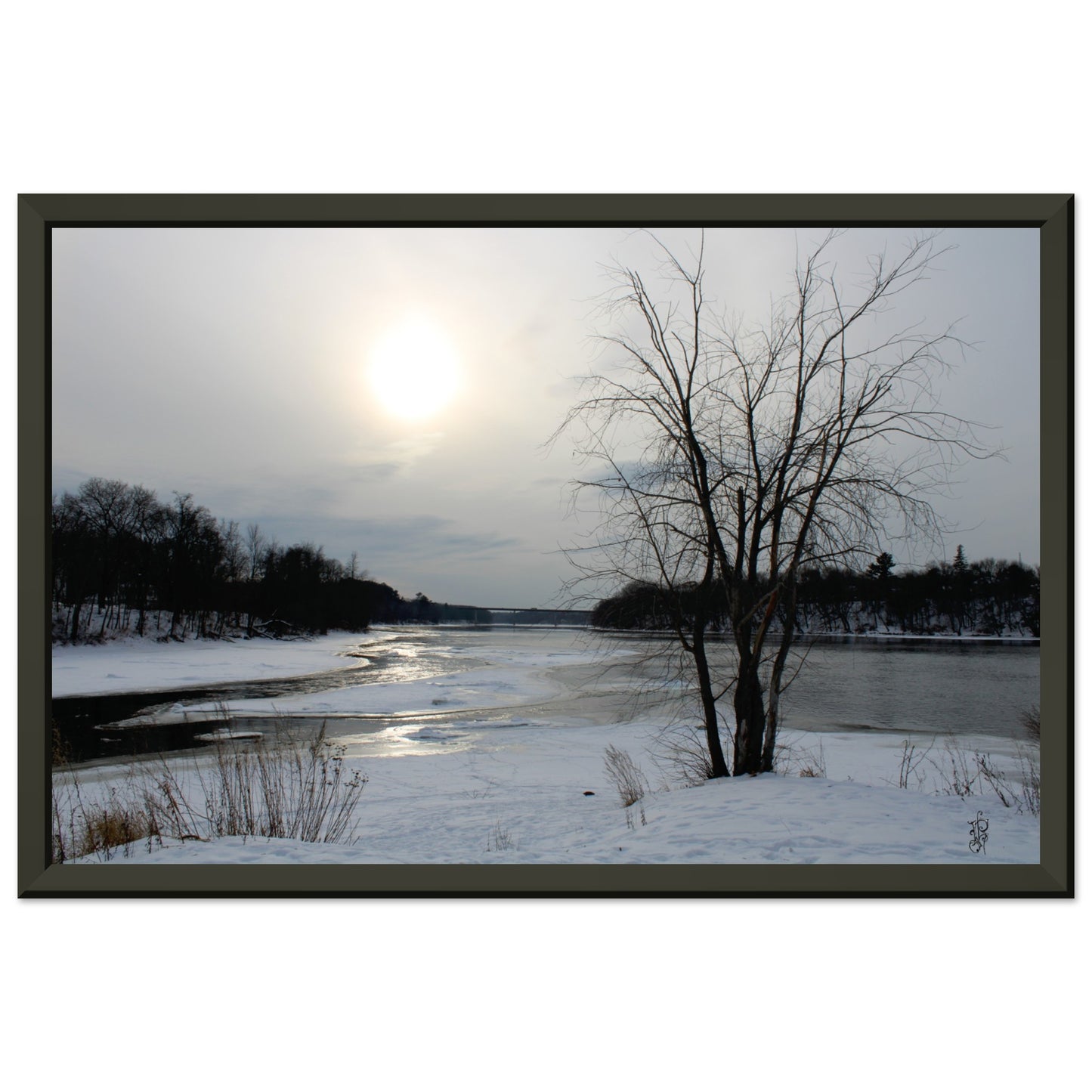 Winter Bliss (Premium Semi-Glossy Paper Metal Framed Poster)