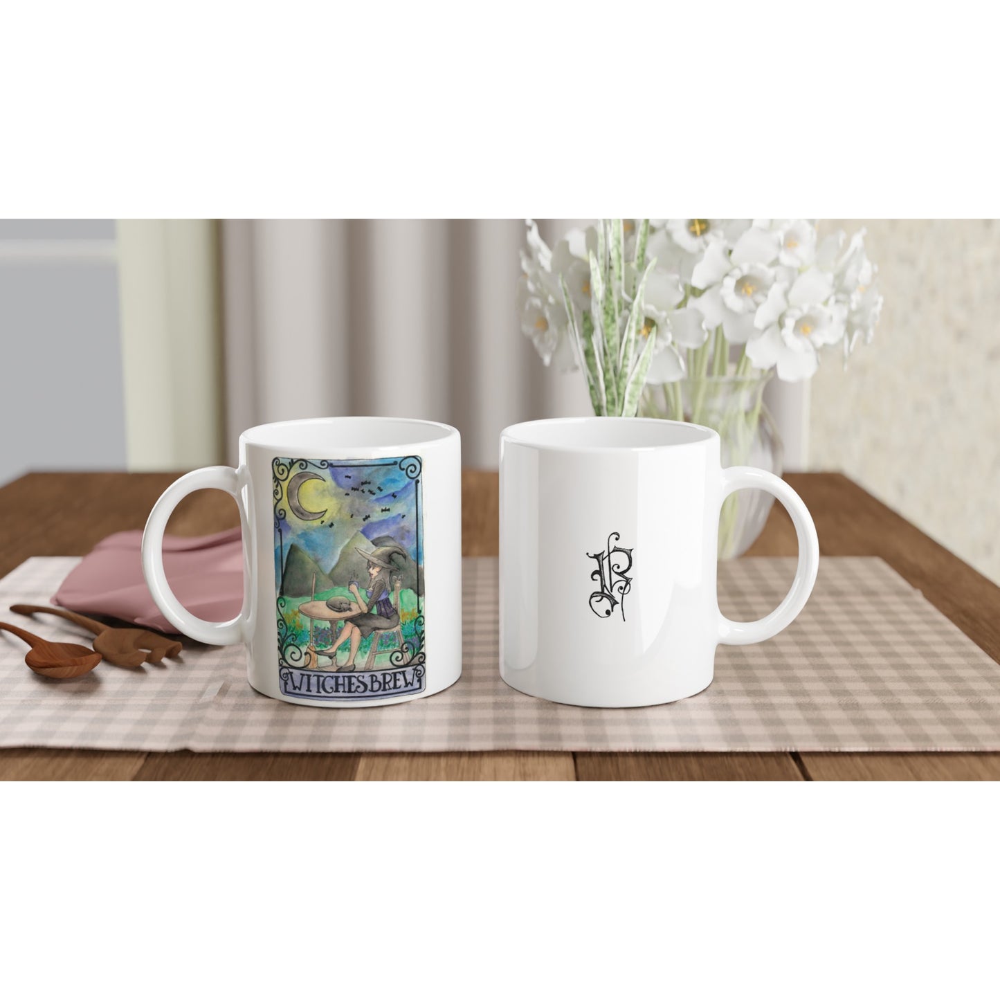 Witches Brew White 11oz Ceramic Mug