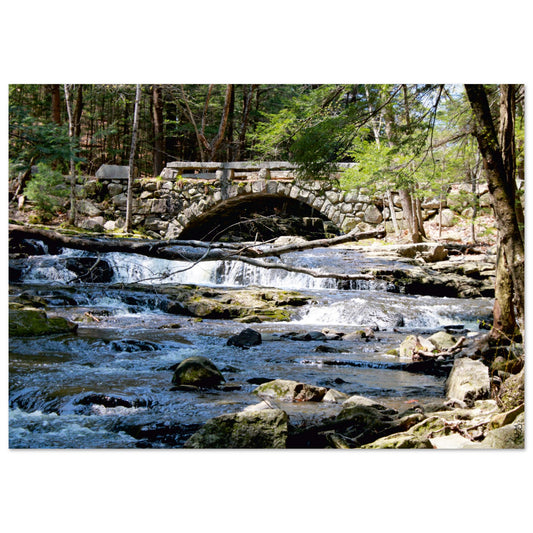 Stone bridge and Waterfall